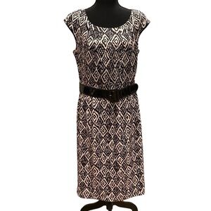 Agb Dress Black and Tan